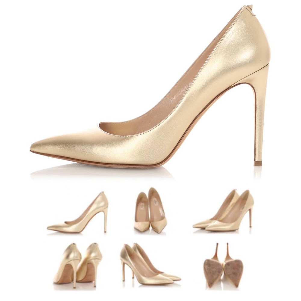 Valentino Metallic Gold Women's Heels